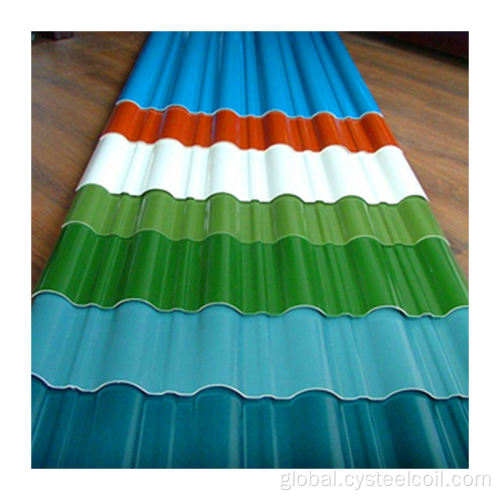 Color Coated Corrugated Steel Sheet Color Coated Corrugated Steel Plate Manufactory